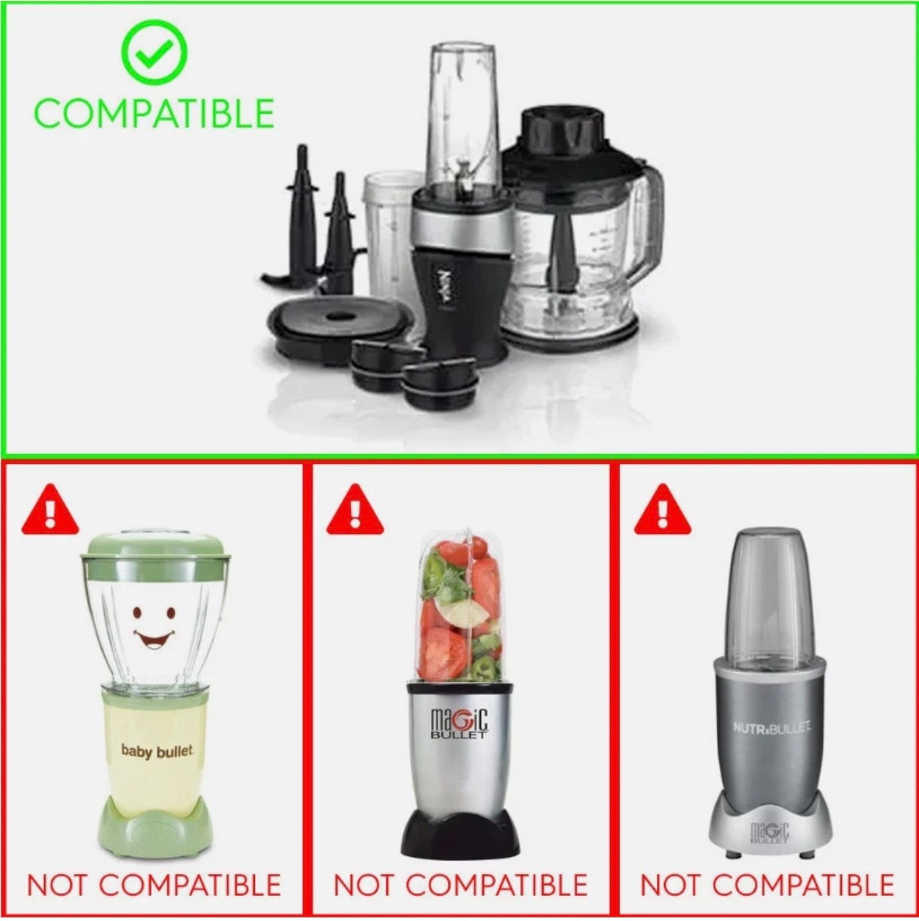 Pro Extractor Blade Assembly Replacement Part for Ninja QB3000 476KKU3000 5 Fins