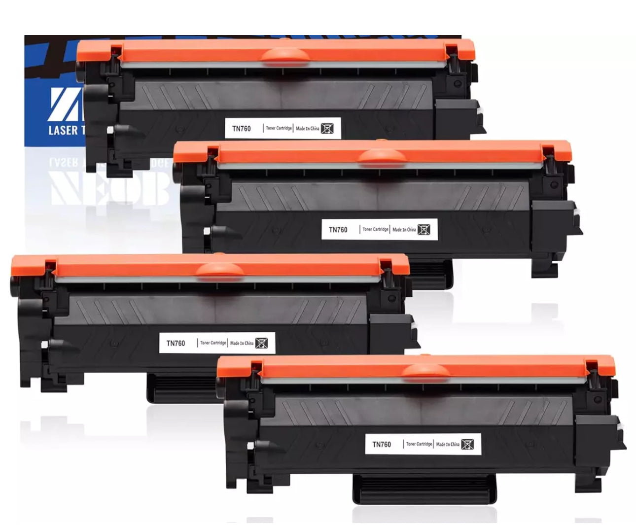 TN760 Toner Cartridge For Brother TN730 MFC-L2710DW MFC-L2750DW HL-L2370DW 1-4pk