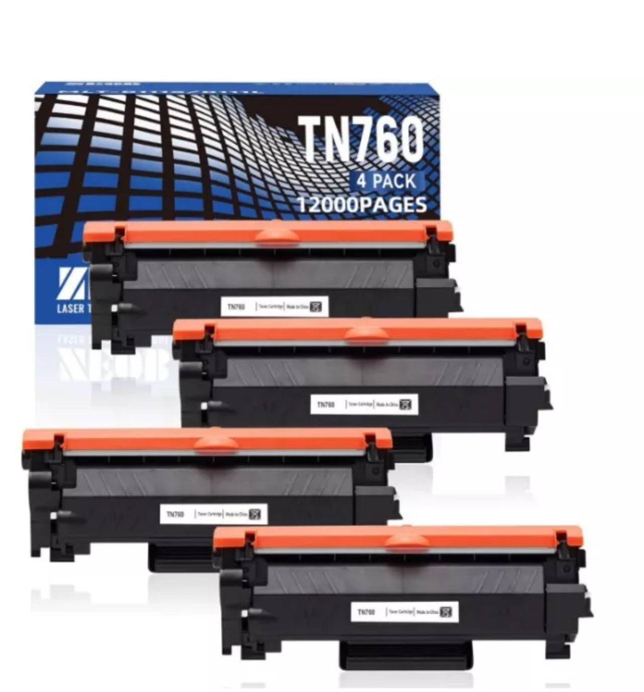 TN760 Toner Cartridge For Brother TN730 MFC-L2710DW MFC-L2750DW HL-L2370DW 1-4pk