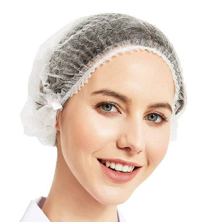 Elastic Disposable Pleated Mesh Shape Bouffant Hairnets