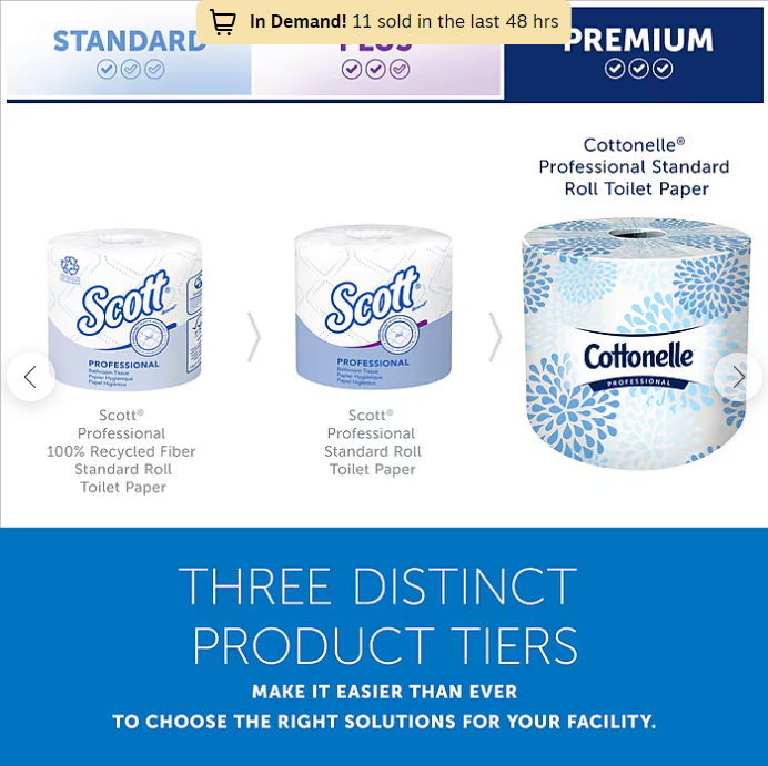 Cottonelle Professional Recycled Toilet Paper, 2-ply, White, 451 Sheets/Roll, 20 Rolls/Case