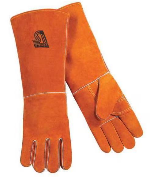 Stick Welding Gloves, Cowhide Palm, XL, PR