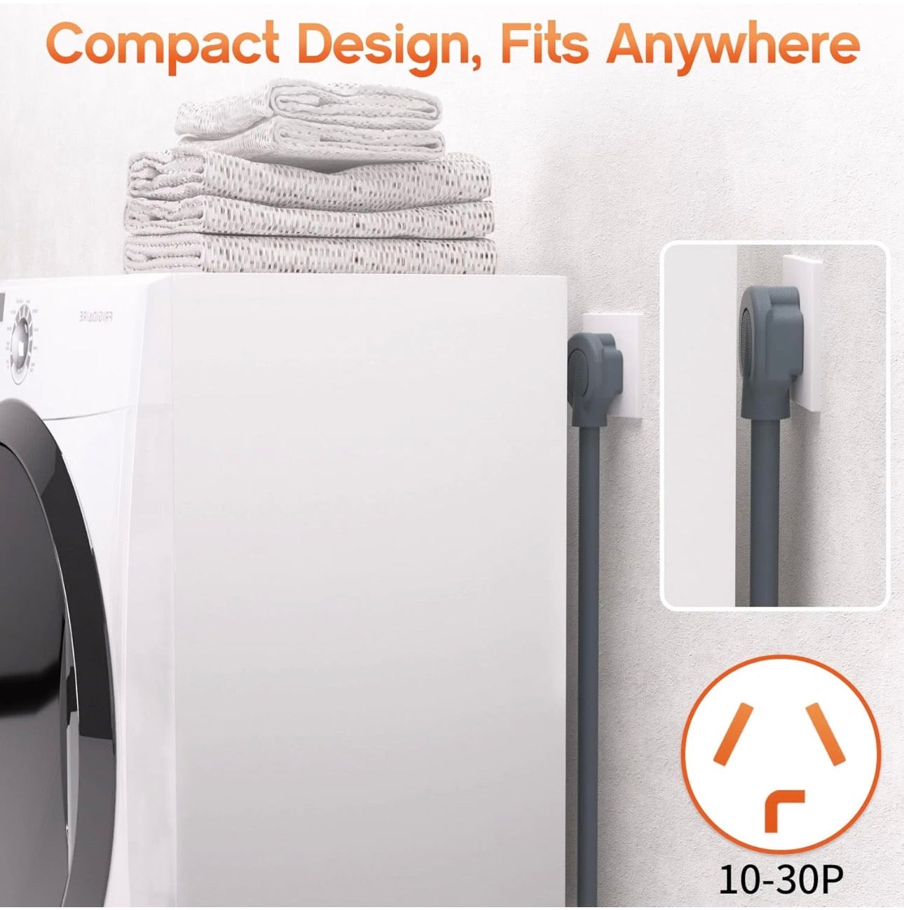 6 ft 3 Prong Dryer Cord, 30Amp 10 Gauge Dryer Power Cord Replacement.