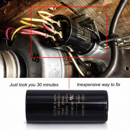 19988A Capacitor Compatible with Genie 1/2Hp Openers, 70 MFD 220 Vac 60 Hz Garag
