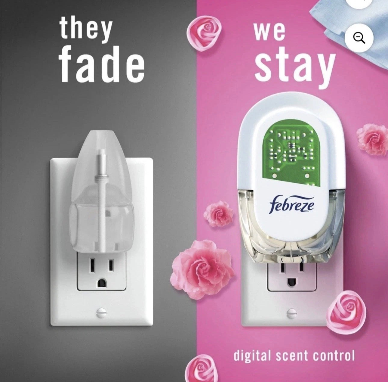 Febreze Plug Refills – Mediterranean Lavender & Downy April Fresh Scents.