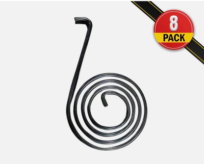 8 Pack Spiral Torsion Spring for Dump Truck Tarp Systems - Universal Design