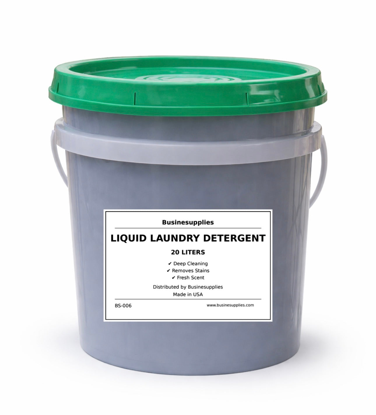 5-Gallon Liquid Laundry Detergent in a Bucket