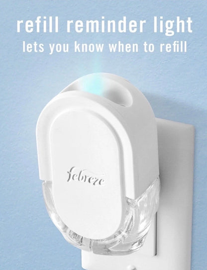 Febreze Plug Refills – Mediterranean Lavender & Downy April Fresh Scents.