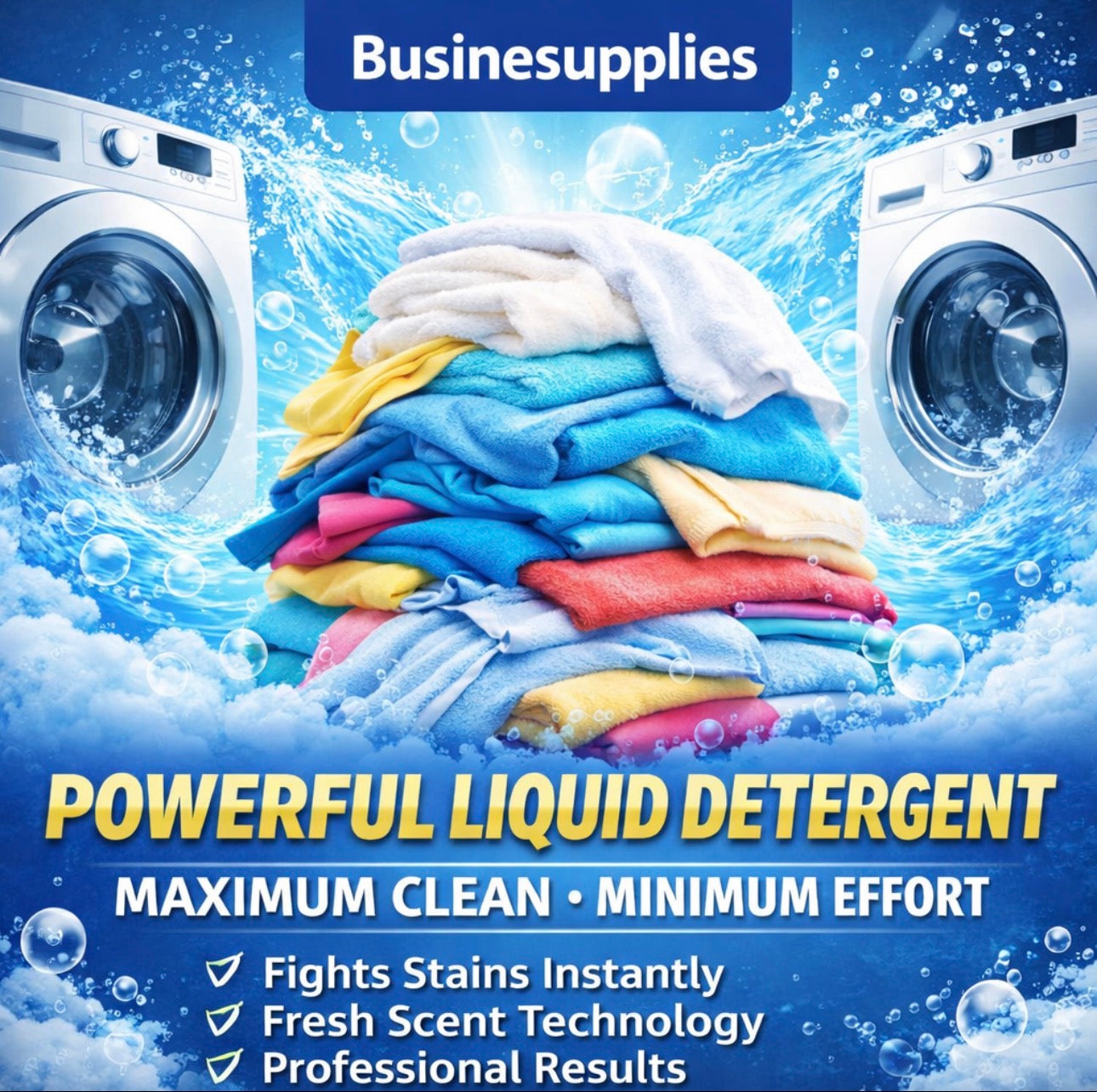 5-Gallon Liquid Laundry Detergent in a Bucket