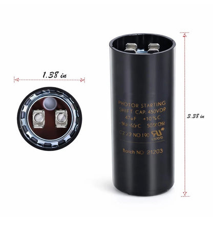 19988A Capacitor Compatible with Genie 1/2Hp Openers, 70 MFD 220 Vac 60 Hz Garag