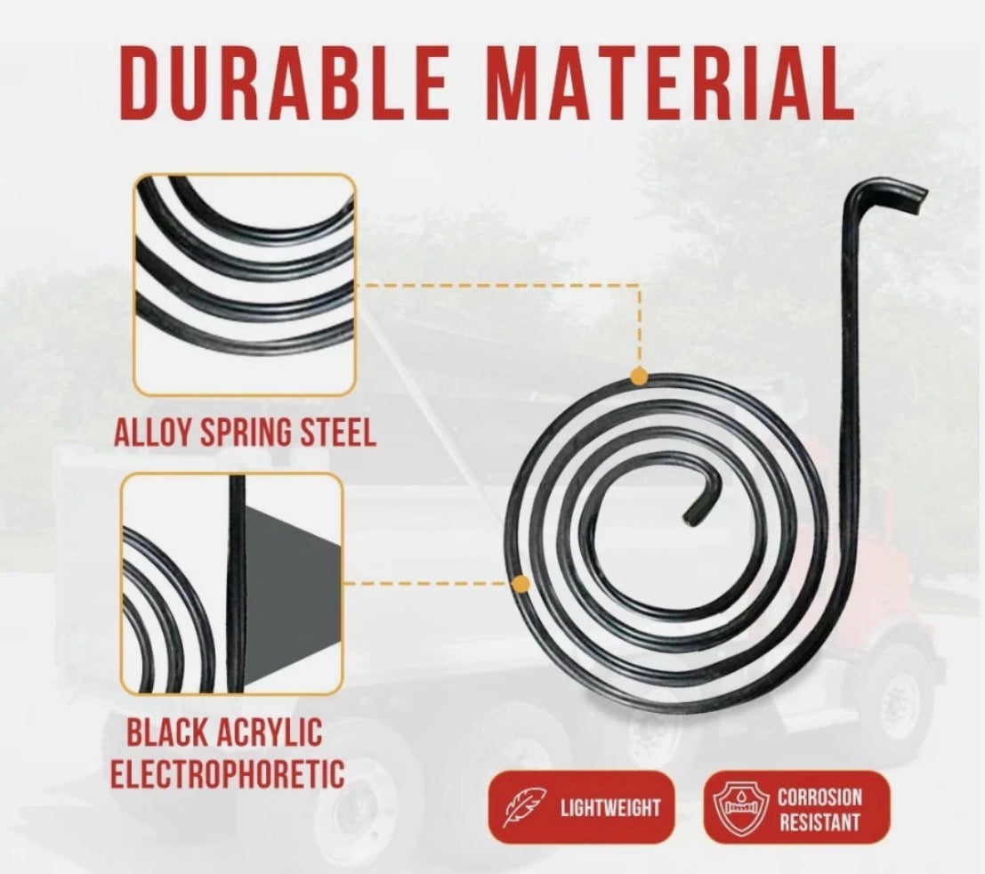 8 Pack Spiral Torsion Spring for Dump Truck Tarp Systems - Universal Design