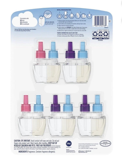 Febreze Plug Refills – Mediterranean Lavender & Downy April Fresh Scents.