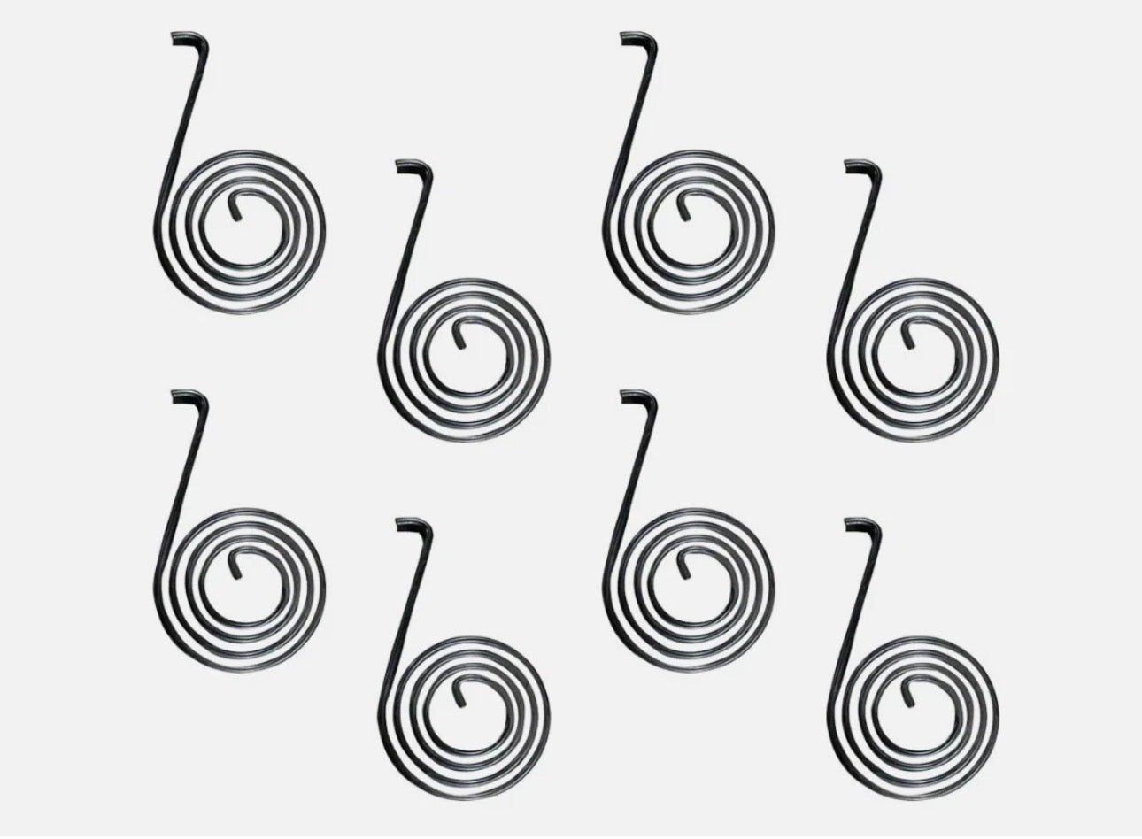 8 Pack Spiral Torsion Spring for Dump Truck Tarp Systems - Universal Design