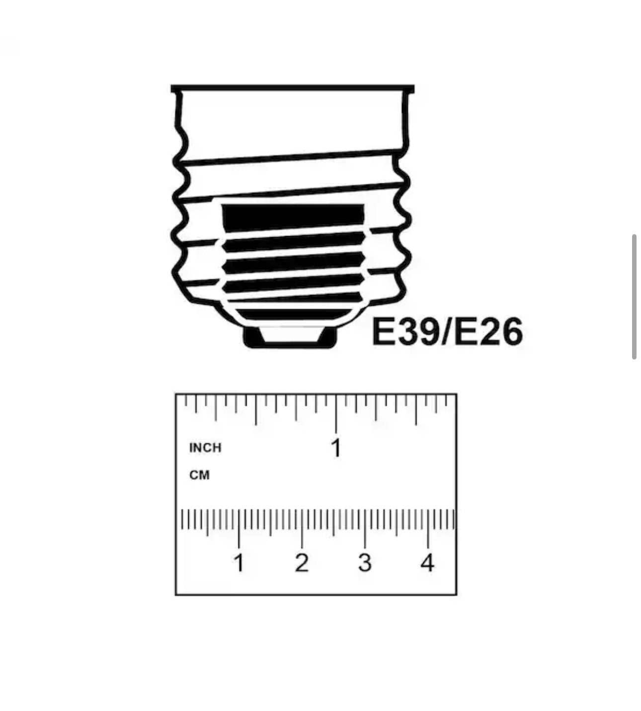 400-WATT EQUIVALENT CORN COB E26 BASE WITH E30 MOGUL ADAPTER HIGH LUMEN HID UTILITY LED LIGHT BULB DAYLIGHT (5000K)