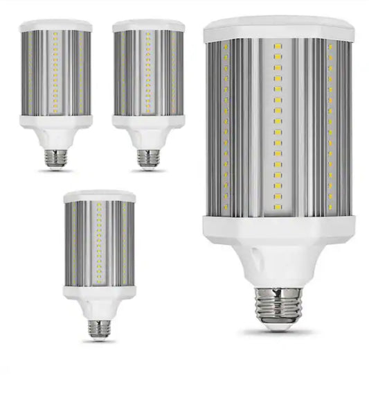 400-WATT EQUIVALENT CORN COB E26 BASE WITH E30 MOGUL ADAPTER HIGH LUMEN HID UTILITY LED LIGHT BULB DAYLIGHT (5000K)