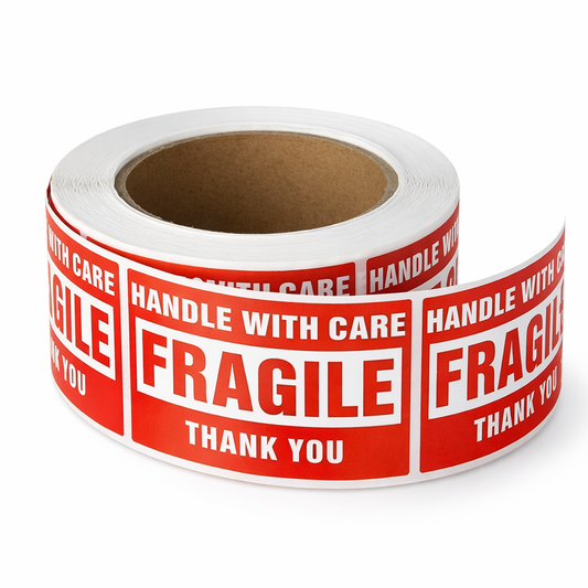 Fragile Handle With Care 2x3" Stickers Packaging Box Safety Mailing Labels
