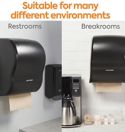 Coastwide Professional™ Recycled Hardwound Paper Towels, 1-Ply, 350 ft./Roll, 12 Rolls/Carton